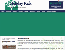 Tablet Screenshot of holidayparksrv.com